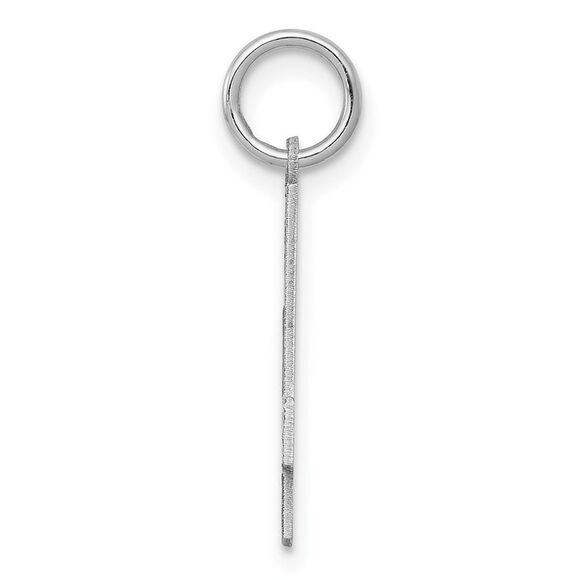 Sterling Silver, Jersey Collection, Medium Number 4 Pendant - Picture 2 of 5